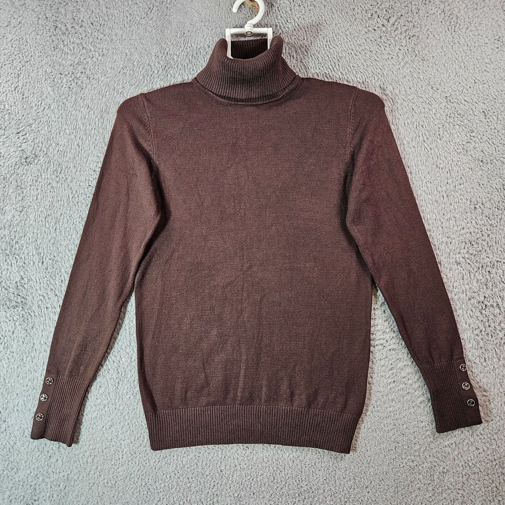 $68‎ NWT Joseph A. Nordstrom Rack Sweater Women XS Tutle Neck Brown